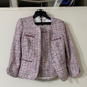 Women's Pink Tweed Jacket and skirt set